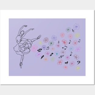 Ballerina music Posters and Art